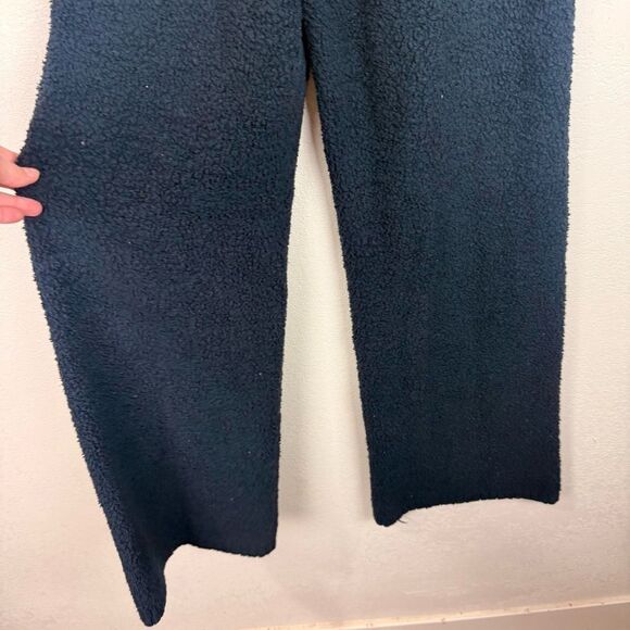 Skims Black Fuzzy Wide Leg Pull On Pants L/XL - Picture 5 of 7